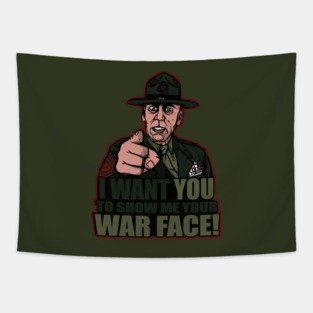 War Face Tapestry