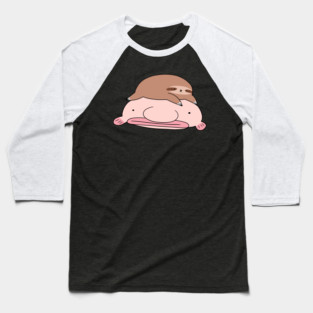Blobfish and Little Sloth Baseball T-Shirt