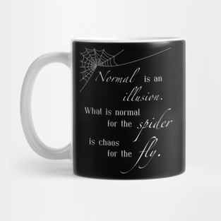 Morticia Addams Normal is an illusion Mug