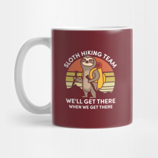 Sloth Hiking Team Mug