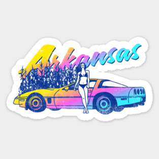 Arkansas is a Hot Paradise Sticker