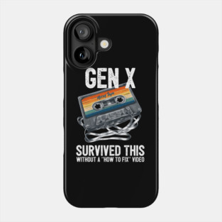 Gen X Survived Tangled Cassette Without Video Phone Case