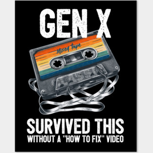 Gen X Survived Tangled Cassette Without Video Posters and Art