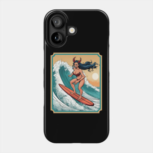 Succubus surf riding Phone Case