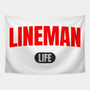 Lineman Life Tapestry