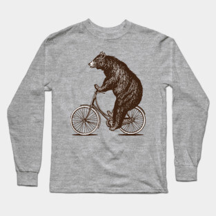 Bear on a Bike Long Sleeve T-Shirt