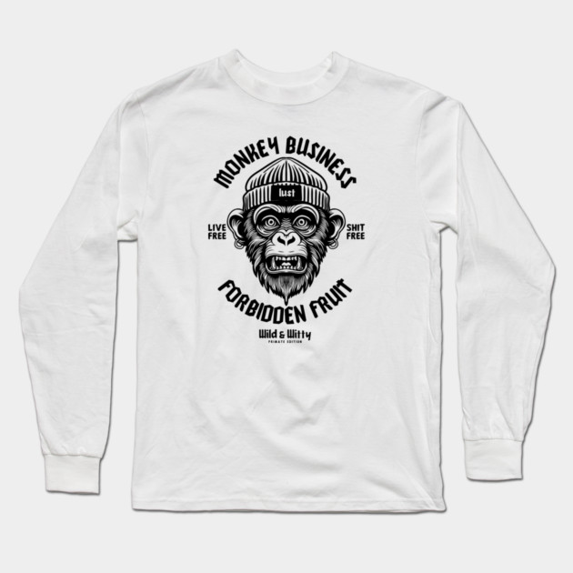 MONKEY BUSINESS Long Sleeve T-Shirt by artslaves
