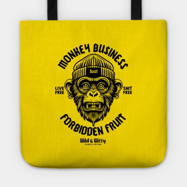 MONKEY BUSINESS Tote by artslaves