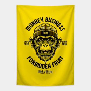 MONKEY BUSINESS Tapestry
