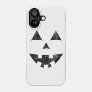 Halloween Jack-O-Lantern Pumpkin Face Distressed Phone Case
