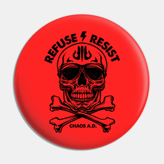 REFUSE RESIST Pin by artslaves
