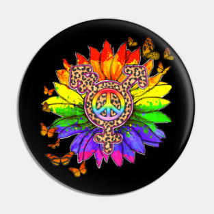 Leopard Pe Sign  LGBT Pride Month Pin