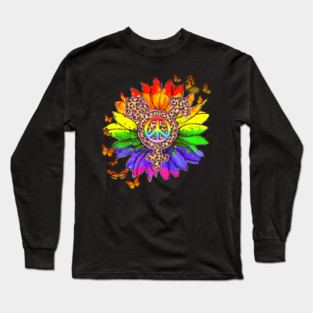 Leopard Pe Sign  LGBT Pride Month Long Sleeve T-Shirt