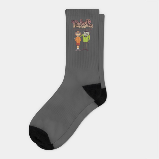 Harley Poe - A Vampire's Night Out Socks by Pete the Cat Guy