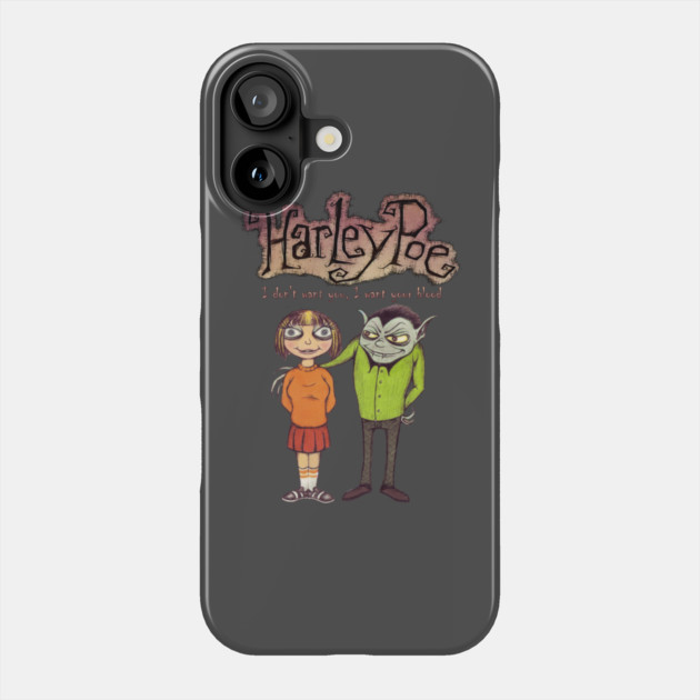 Harley Poe - A Vampire's Night Out Phone Case by Pete the Cat Guy