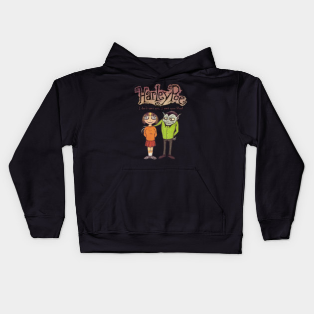 Harley Poe - A Vampire's Night Out Kids Hoodie by Pete the Cat Guy
