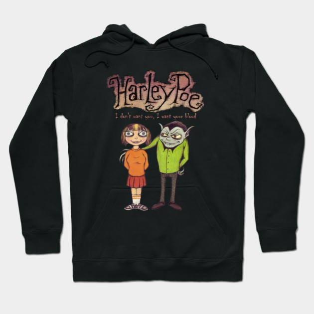 Harley Poe - A Vampire's Night Out Hoodie by Pete the Cat Guy