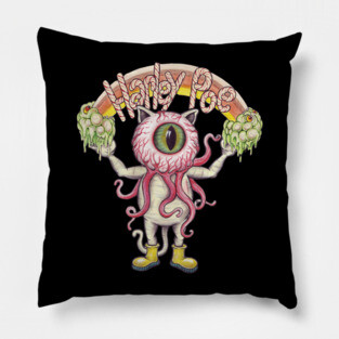 Harley Poe - Ocullarpuss Rainbow Pillow