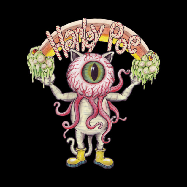 Harley Poe - Ocullarpuss Rainbow by Pete the Cat Guy