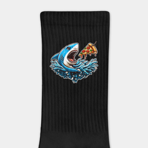 Funny Shark with Pizza, Pizza Lover by logiamerch