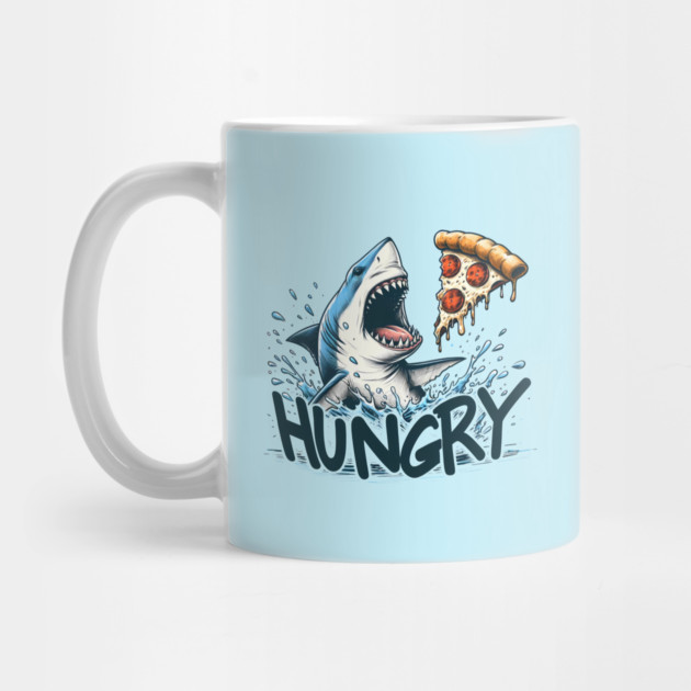 Funny Shark with Pizza, Pizza Lover by logiamerch