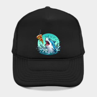 Funny Shark with Pizza, Pizza Lover Hat