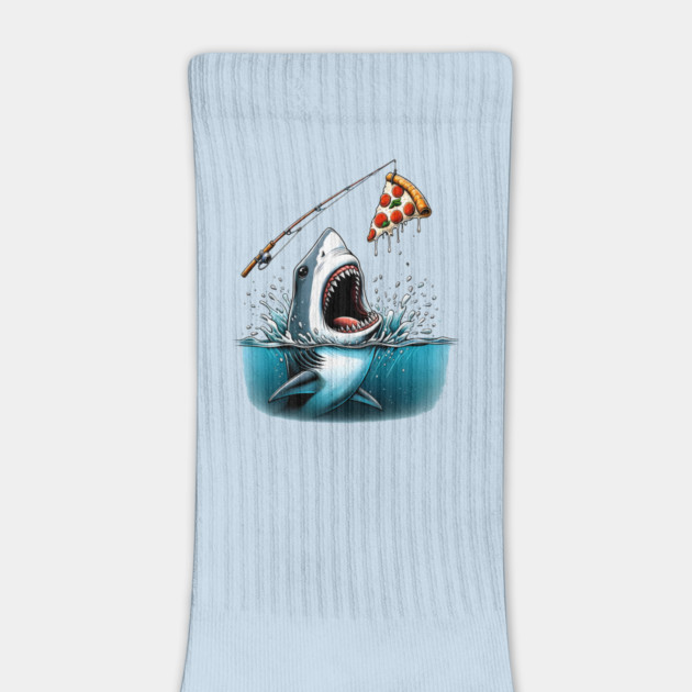 Funny Shark with Pizza, Pizza Lover by logiamerch