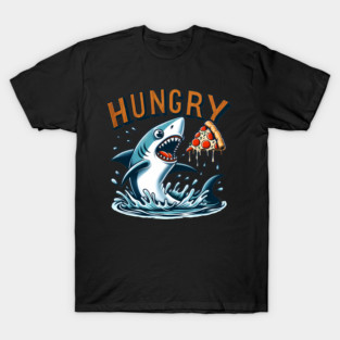 Funny Shark with Pizza, Pizza Lover T-Shirt