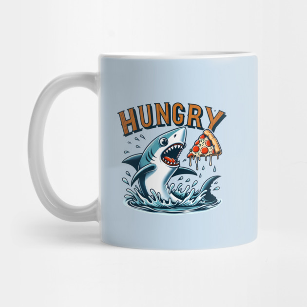Funny Shark with Pizza, Pizza Lover by logiamerch