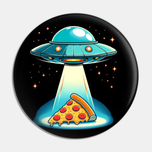 Funny Pizza Ufo, Pizza Lover Pin