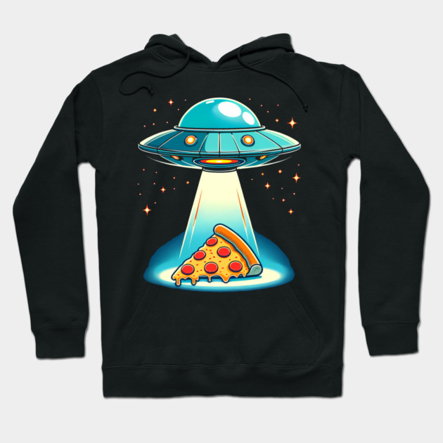 Funny Pizza Ufo, Pizza Lover Hoodie by logiamerch