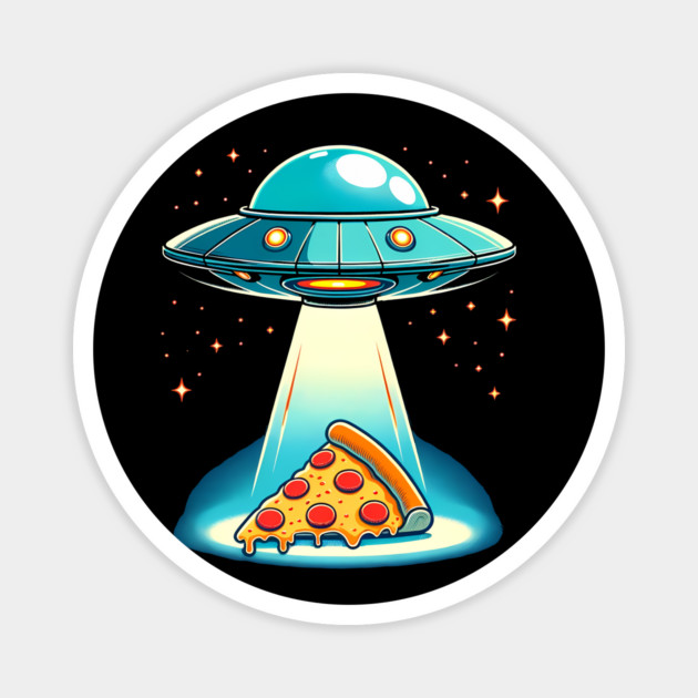 Funny Pizza Ufo, Pizza Lover Magnet by logiamerch