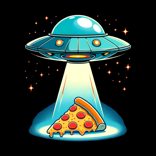Funny Pizza Ufo, Pizza Lover by logiamerch