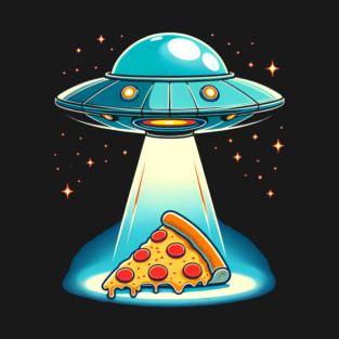 Funny Pizza Ufo, Pizza Lover T-Shirt