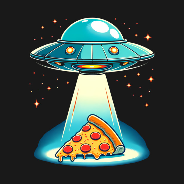 Funny Pizza Ufo, Pizza Lover by logiamerch