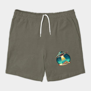 Funny Pizza Ufo, Pizza Lover Shorts