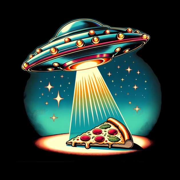 Funny Pizza Ufo, Pizza Lover by logiamerch