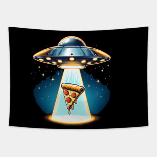 Funny Pizza Ufo, Pizza Lover Tapestry