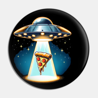 Funny Pizza Ufo, Pizza Lover Pin
