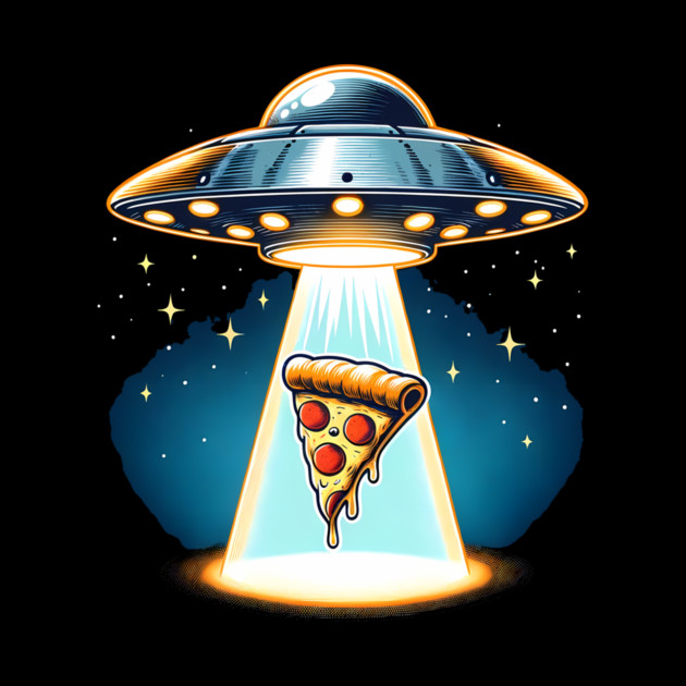 Funny Pizza Ufo, Pizza Lover by logiamerch