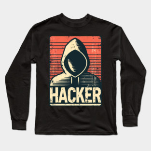Vintage Hacker Long Sleeve T-Shirt