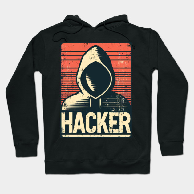 Vintage Hacker Hoodie by Hack The Planet