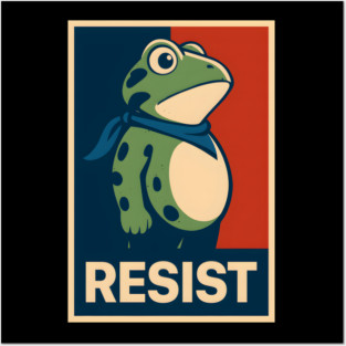 resist-frog Posters and Art