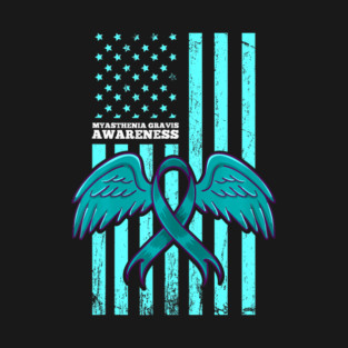Myasthenia Gravis Awareness  Flag MG Awareness T-Shirt
