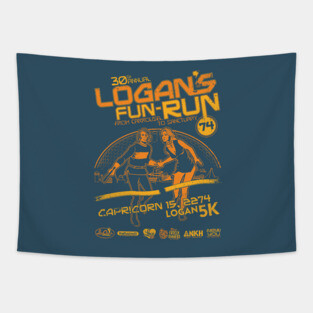 Logan's Fun-Run from Carrousel to Sanctuary Tapestry