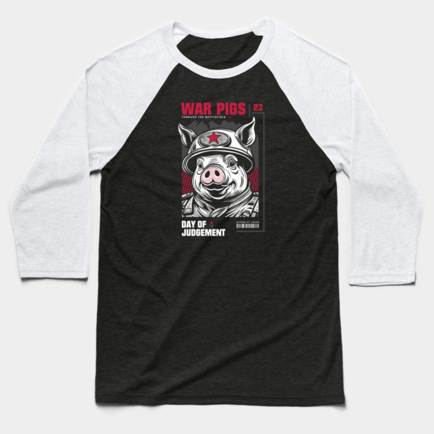 WAR PIGS Baseball T-Shirt by artslaves