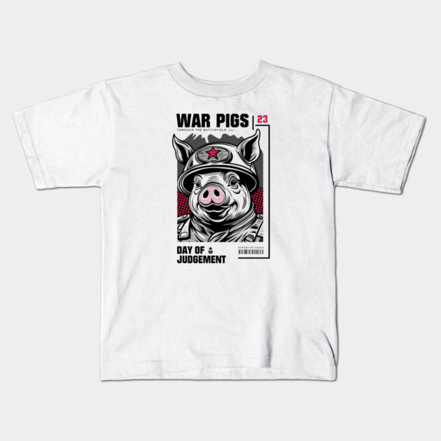 WAR PIGS Kids T-Shirt by artslaves
