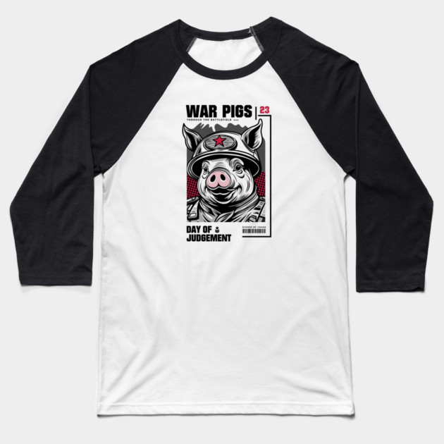 WAR PIGS Baseball T-Shirt by artslaves