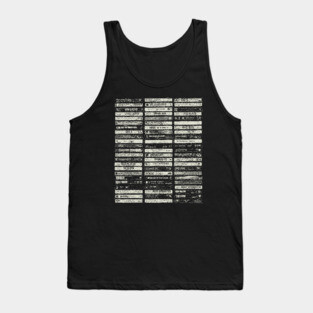Cassette Tape Compilation Tank Top