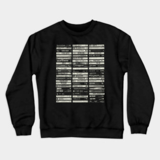 Cassette Tape Compilation Crewneck Sweatshirt